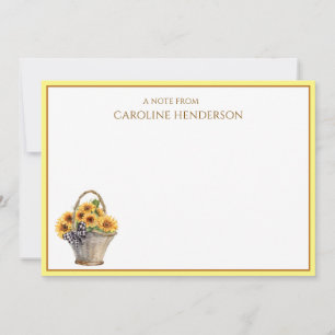 Correspondance Carte de vœux personnalisée au nom de tournesol