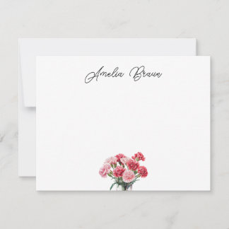 Correspondance Carte de vœux personnalisée avec œillet