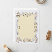 Correspondance carte de vœux plate (Devant/Arrière en situation)