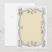 Correspondance carte de vœux plate (Devant / Derrière)