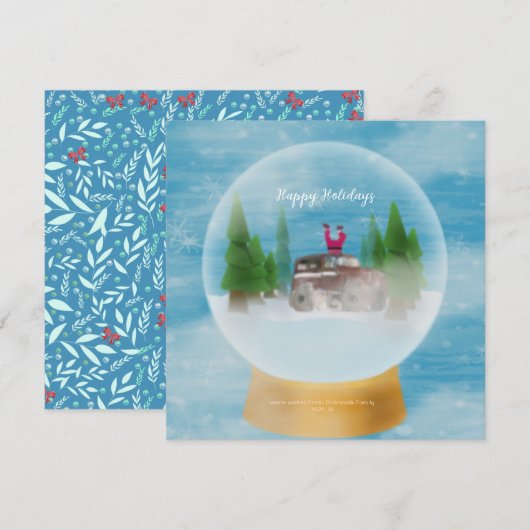 Correspondance Carte de vœux plate (Devant / Derrière)