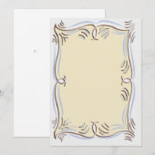 Correspondance carte de vœux plate (Devant / Derrière)