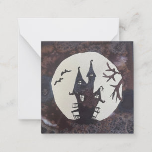 Correspondance Carte de vœux plate Halloween/Automne