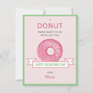 Correspondance Carte de vœux plate miniature Donut pour la Saint-