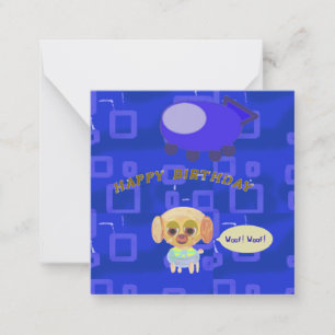 Correspondance Carte de vœux plate pour anniversaire avec vaissea