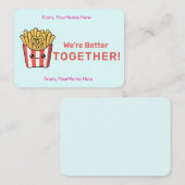 Correspondance Carte de vœux plate pour la Saint-Valentin en clas (Devant / Derrière)