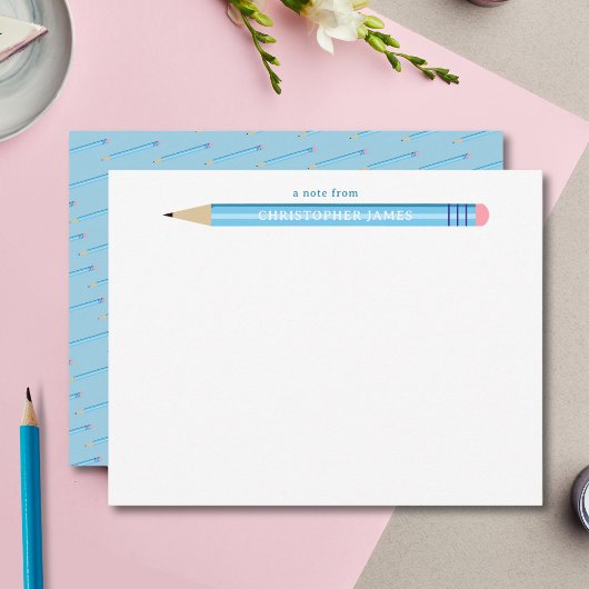 Correspondance Carte de vœux plate 'Un mot de' pour enfants