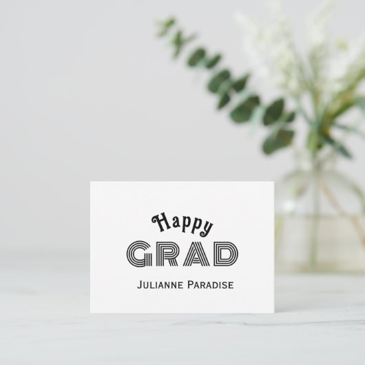 Correspondance Carte De Voeux Pour Diplôme (Debout devant)