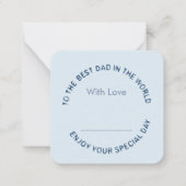 Correspondance Carte de vœux pour la fête des pères (Dos)