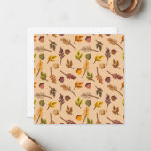 Correspondance Carte de voeux pour le vol d'automne (Devant/Arrière en situation)