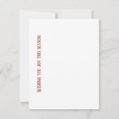 Correspondance Carte de vœux pour les saisons hivernales (Dos)