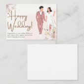 Correspondance Carte De Voeux Pour Mariages. (Devant / Derrière)