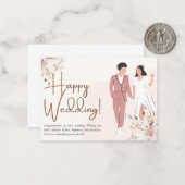 Correspondance Carte De Voeux Pour Mariages. (Devant/Arrière en situation)
