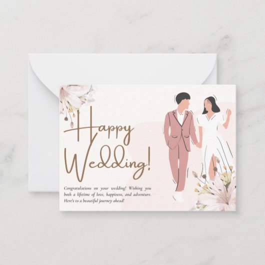 Correspondance Carte De Voeux Pour Mariages. (Devant)