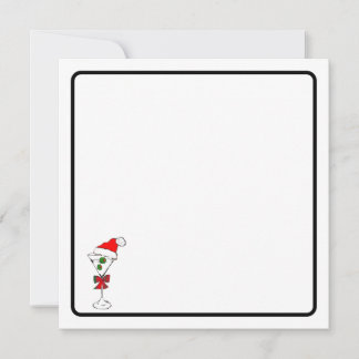 Correspondance carte de vœux pour martini de Noël 