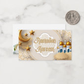 Correspondance Carte de voeux Ramadan Kareem (Devant/Arrière en situation)