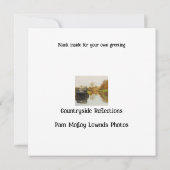 Correspondance Carte de voeux Réflexions Campagne (Dos)