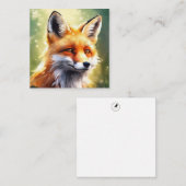 Correspondance Carte de vœux Renard Mignon (Devant / Derrière)