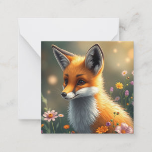 Correspondance Carte de vœux Renard Mignon