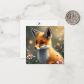 Correspondance Carte de vœux Renard Mignon (Devant/Arrière en situation)