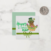 Correspondance Carte de vœux Saint-Patrick (Devant/Arrière en situation)