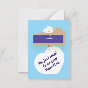 Correspondance Carte de vœux Saint-Valentin Tarte aux myrtilles