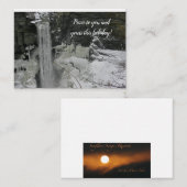 Correspondance Carte de vœux - Taughannock Falls (Devant / Derrière)
