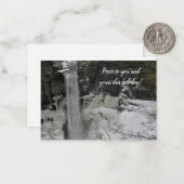 Correspondance Carte de vœux - Taughannock Falls (Devant/Arrière en situation)