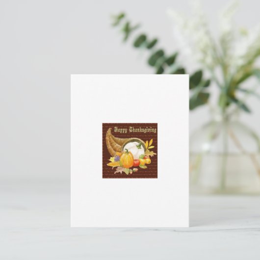 Correspondance Carte de voeux Thanksgiving (Debout devant)