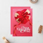 Correspondance Carte de voeux Valentine (Devant/Arrière en situation)