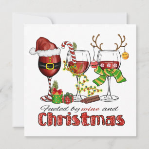 Correspondance Carte de voeux Vin et Noël