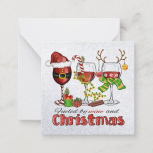 Correspondance Carte de voeux Vin et Noël
