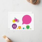 Correspondance Carte de vœux Woo-Hoo! Zoo Fiesta (Devant/Arrière en situation)