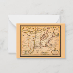 Correspondance Carte des tribus amérindiennes des années 1600 de