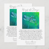 Correspondance Carte d'histoire des ailes de changement (Devant / Derrière)