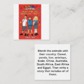 Correspondance Carte d'idée de l'histoire (Devant / Derrière)