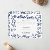 Correspondance Carte d'information bleue de la Marine Charleston  (Devant/Arrière en situation)