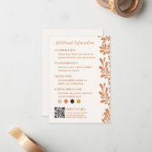 Correspondance Carte d'information de mariage mexicain Talavera (Devant/Arrière en situation)