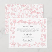 Correspondance Carte d'information rose de la frontière Charlesto (Devant / Derrière)