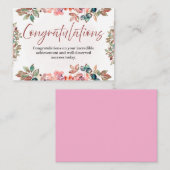 Correspondance Carte d'invitation pour célébration de félicitatio (Devant / Derrière)