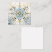 Correspondance Carte étoile de Noël bleu et or (Devant / Derrière)