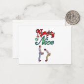 Correspondance Carte Humour de Noël gay (Devant/Arrière en situation)