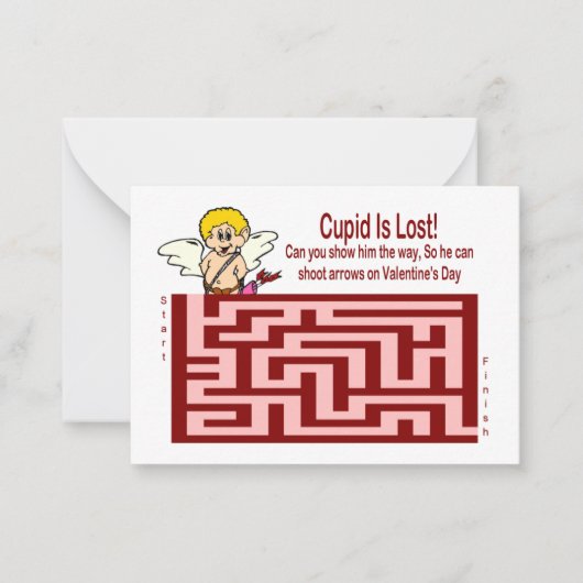 Correspondance Carte Maze Cupid de la Saint-Valentin (Devant)