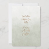 Correspondance Carte mère de sympathie la plus profonde (Dos)