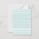 Correspondance Carte Mini Note de Noël (Dos)