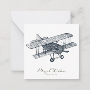 Correspondance Carte photo de Noël Biplane Classic