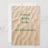 Correspondance Carte photo de Noël Blue Ocean Wreath (Dos)