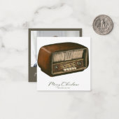 Correspondance Carte photo de Noël de Radio classique (Devant/Arrière en situation)