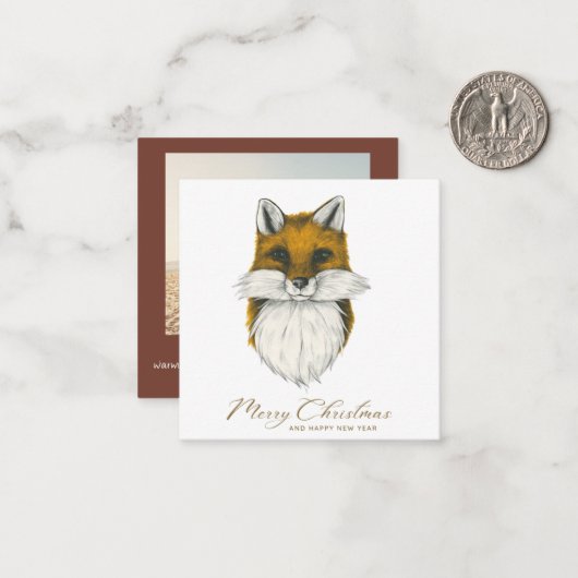 Correspondance Carte photo de Noël Fox (Devant/Arrière en situation)