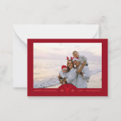 Correspondance Carte photo de Noël Red Nordic (Devant)